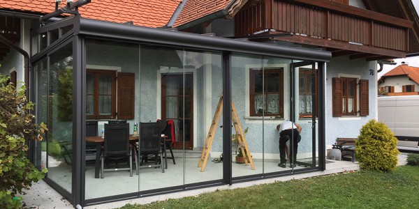 Wintergarten- Sonnenschutz - Minimal Fenster - Metallbau Graz